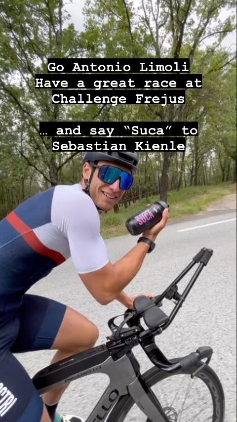 @antoniolimoli go and kick some ass at @challengefrejus!
We can’t wait to see you racing against Ironman World Champion @sebastiankienle 

A dream came true… now is time to do your very best!

@strade_nere