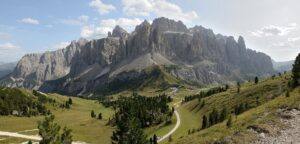 Sella group from Passo Gardena, Dolomites